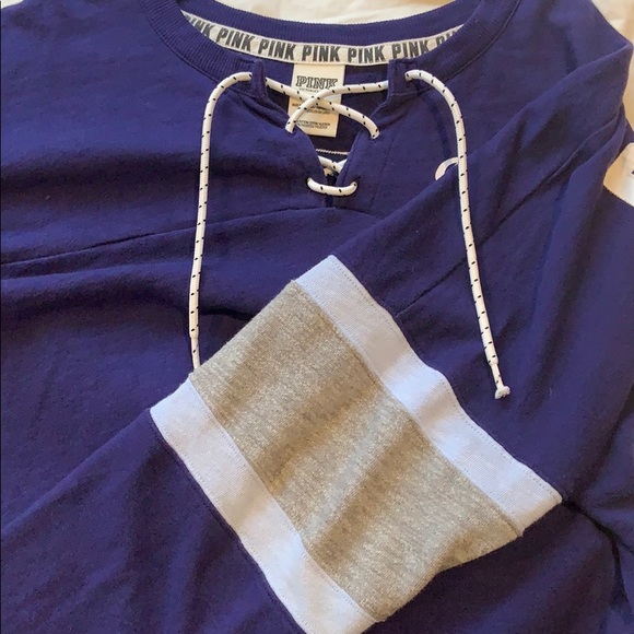 PINK blue/purple comfy long sleeve M - Picture 4 of 4